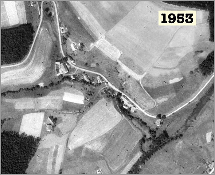 Letecký snímek 1953